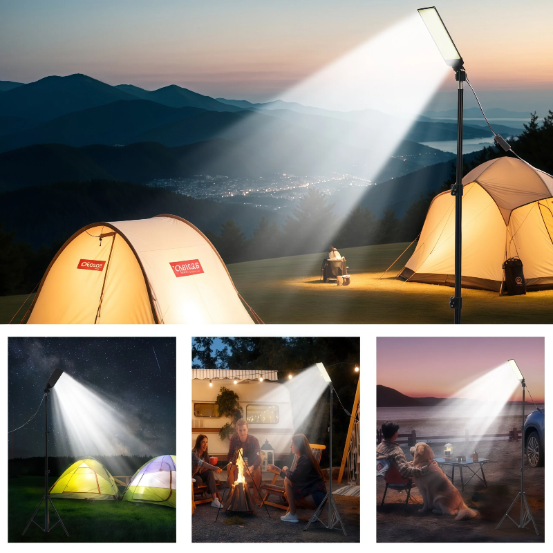 Outdoor Camping Lampe - Telescopic LED Camping Lights Tripod, Outdoor