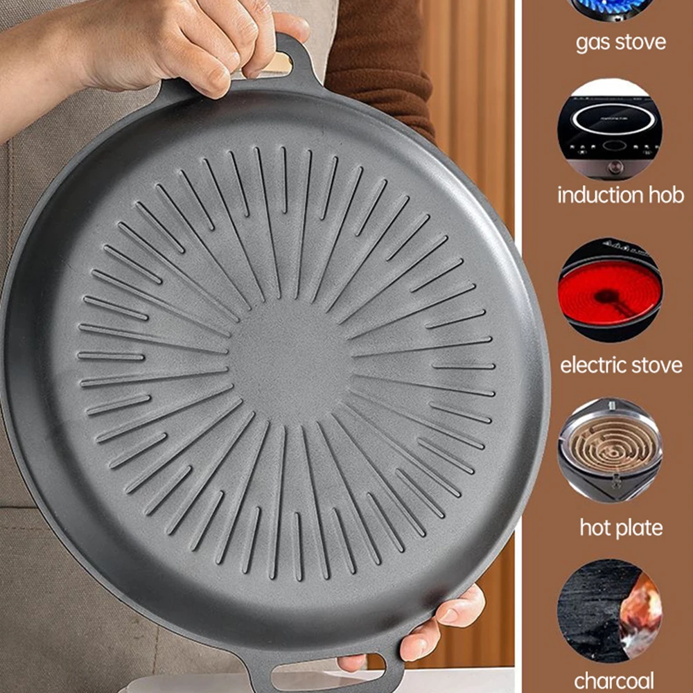 34CM Outdoor BBQ Grill Pan Non - огляд і ціна Kitchen Outdoor Camping