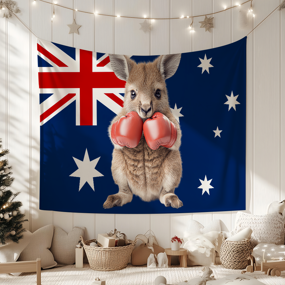 Boxing Kangaroo Australia flag - огляд і ціна Outdoor Camping Australia