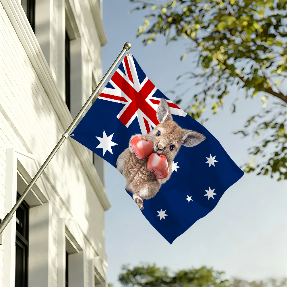 Boxing Kangaroo Australia flag - огляд і ціна Outdoor Camping Australia
