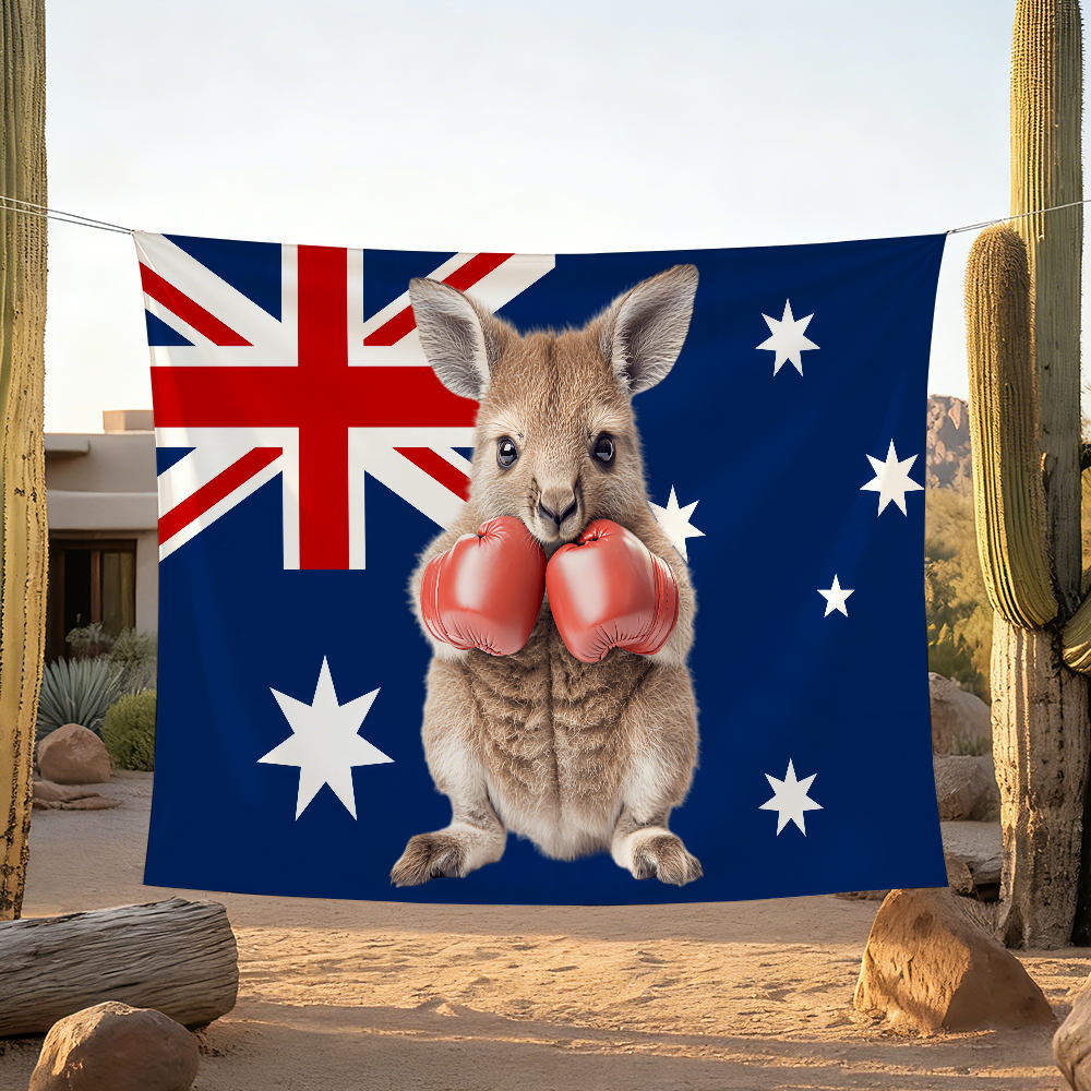 Boxing Kangaroo Australia flag - огляд і ціна Outdoor Camping Australia