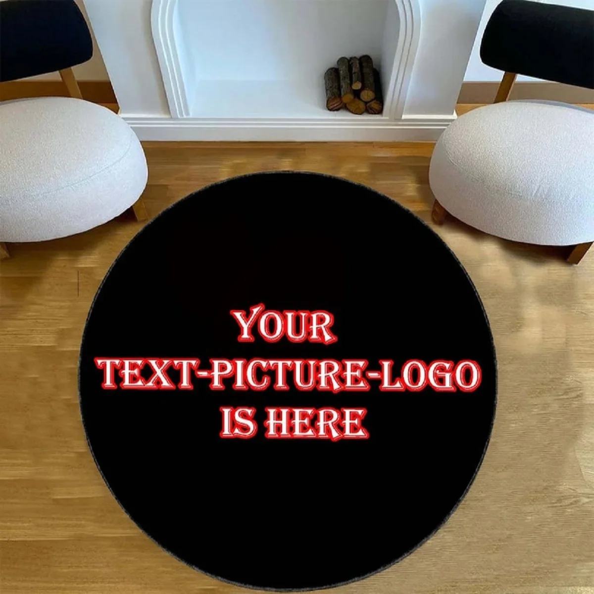 Custom Round Rug with Logo, Pe - огляд і ціна Outdoor Camping Logo