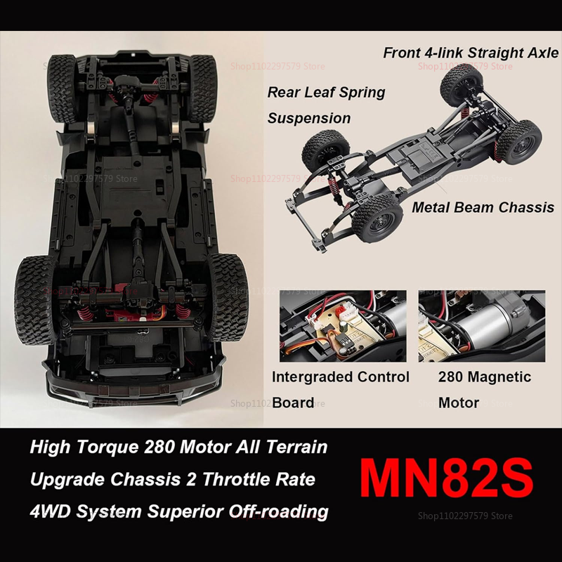 MN82S 1:12 Scale RC Off-Road C - огляд і ціна Outdoor Camping Rug With Led Lights