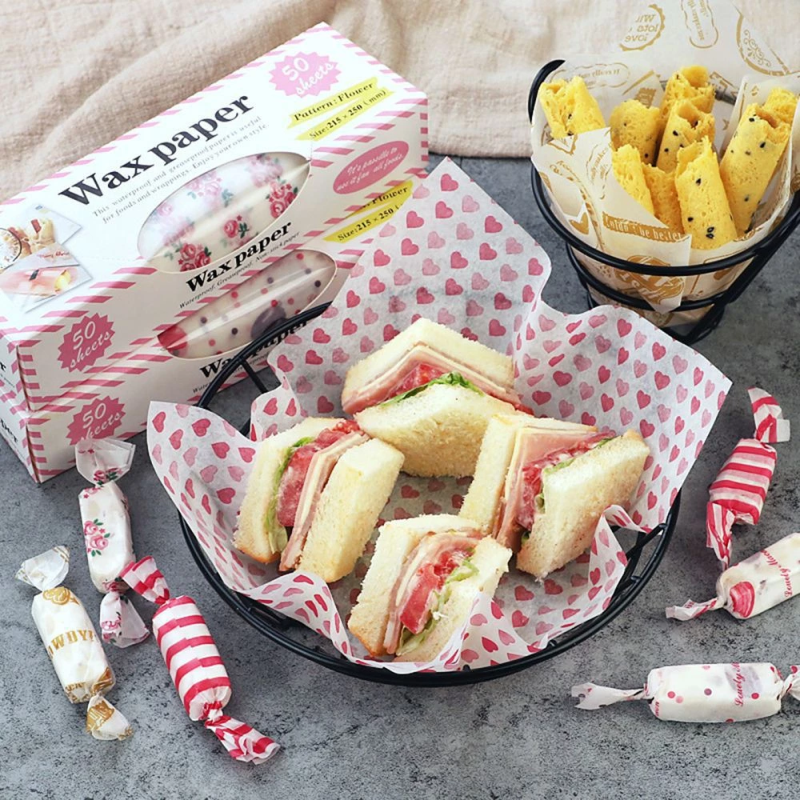 50pcs Food Grade Wax Paper Cam - огляд і ціна Kitchen Outdoor Camping