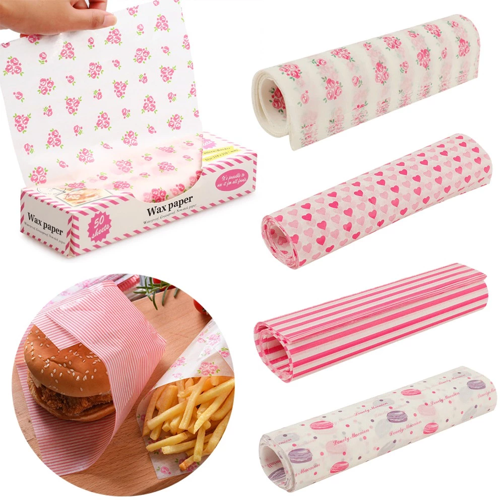50pcs Food Grade Wax Paper Cam - огляд і ціна Kitchen Outdoor Camping
