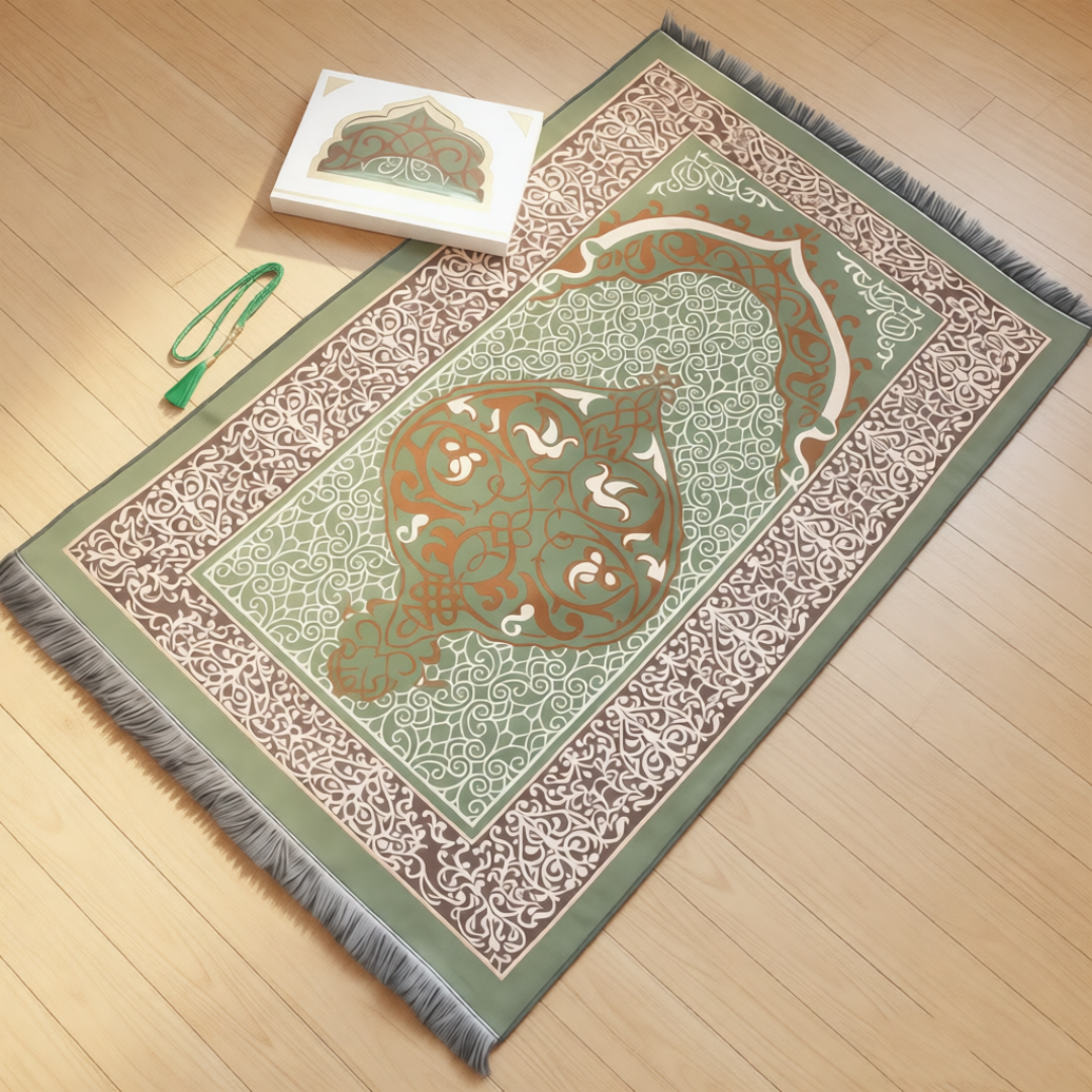 Muslim Prayer Rug with Tasbih  - огляд і ціна Camping Outdoor Or Indoor