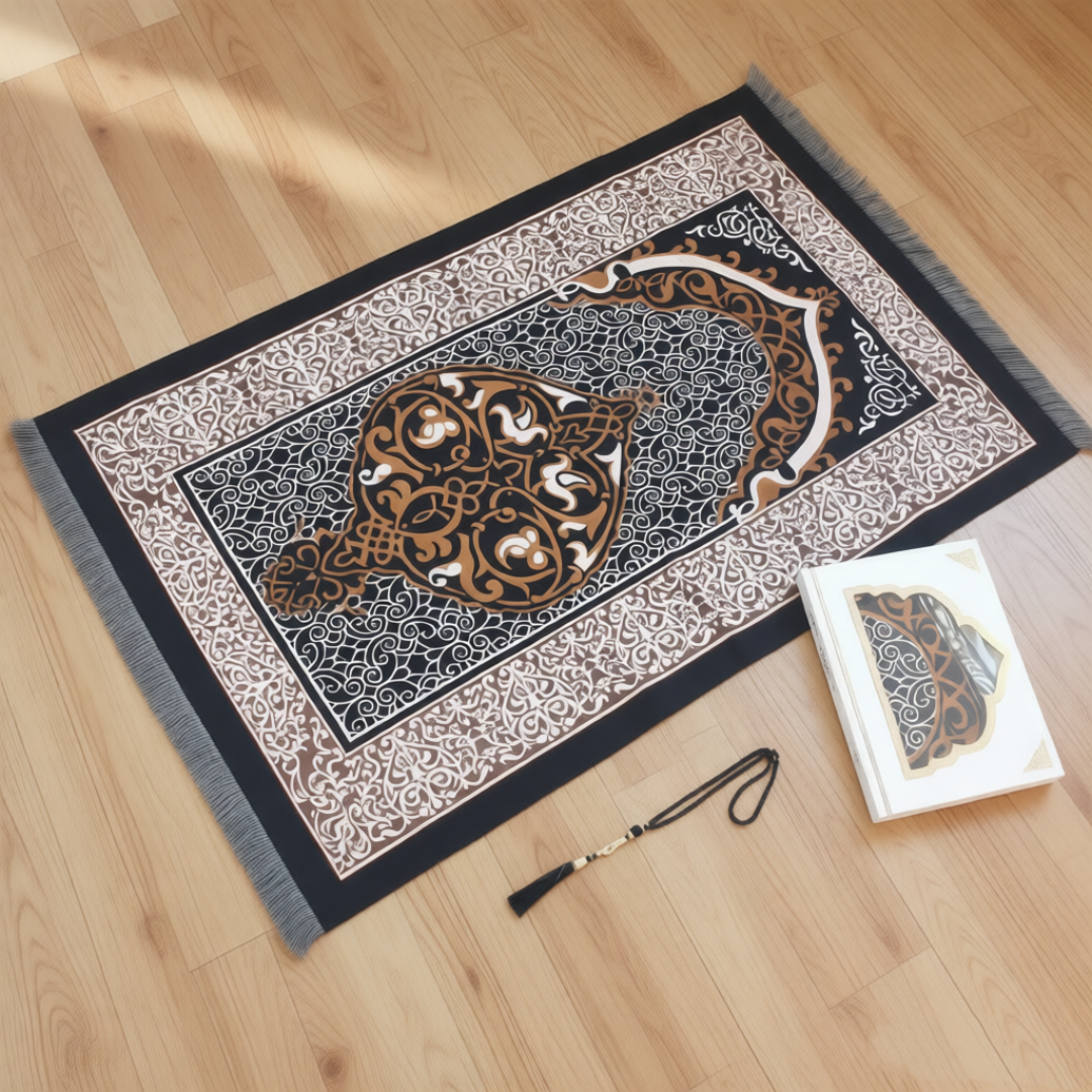 Muslim Prayer Rug with Tasbih  - огляд і ціна Camping Outdoor Or Indoor