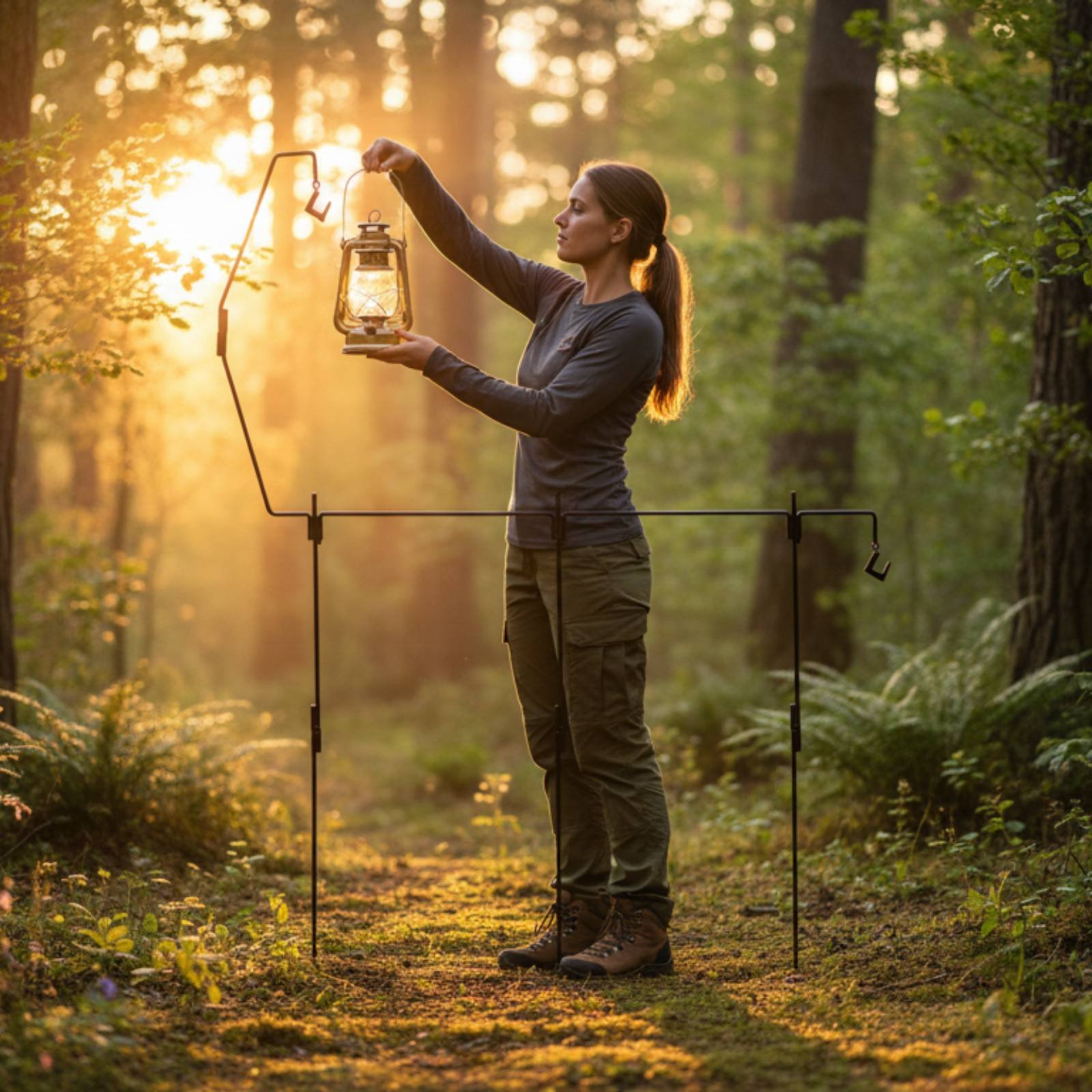 Camping Lantern Stand Easy to  - огляд і ціна Kitchen Outdoor Camping