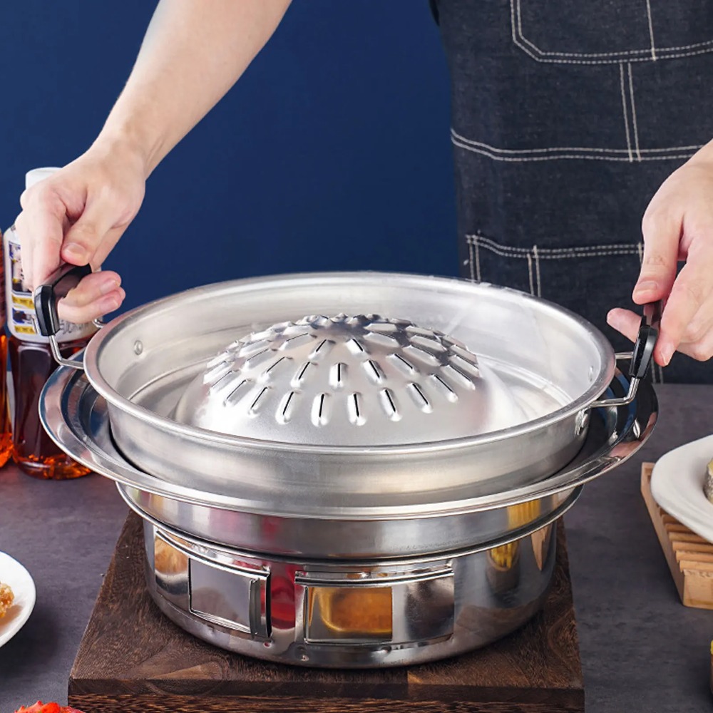 2 in 1 Hot Pot Grill Pan Non S - огляд і ціна Kitchen Outdoor Camping