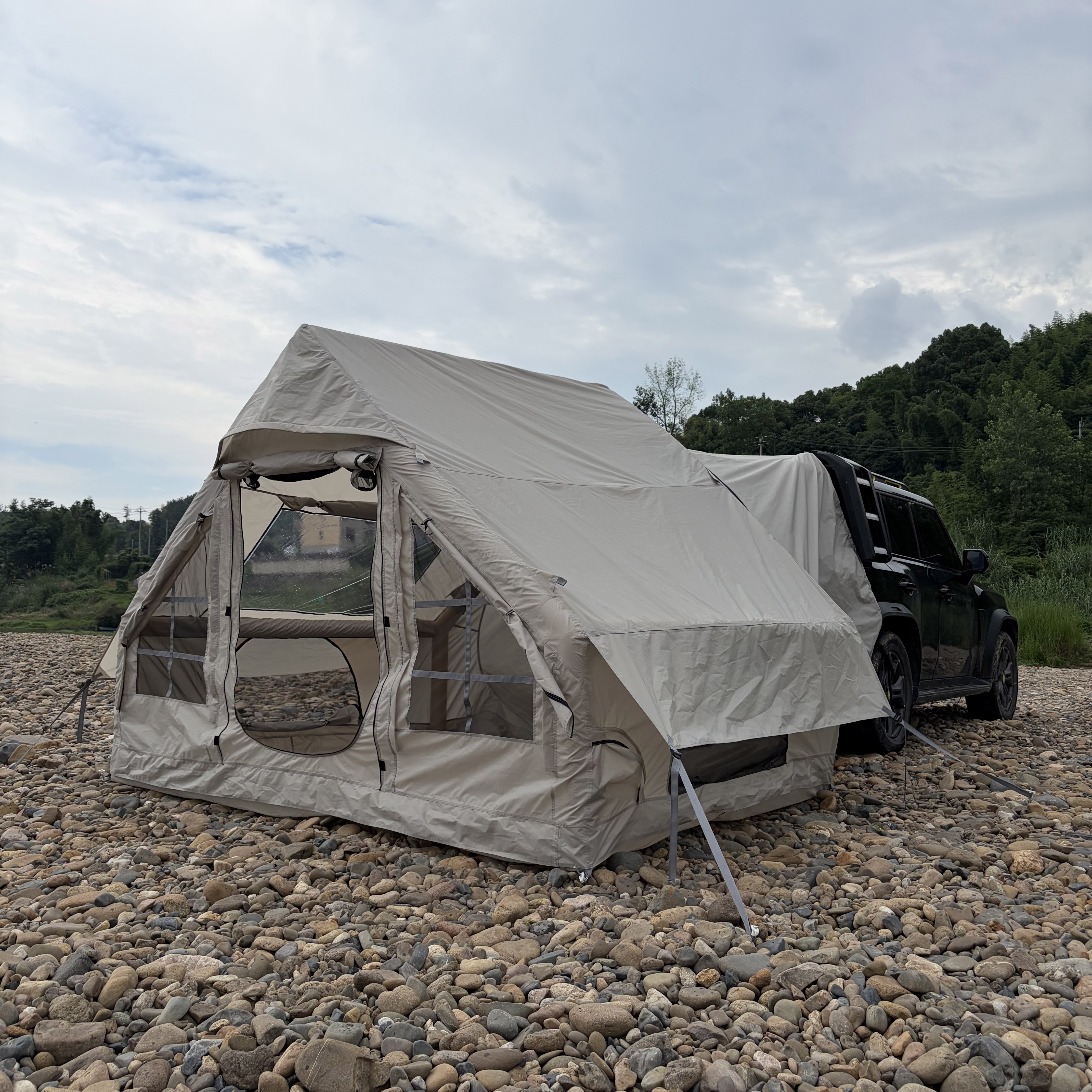 Inflatable Car Rear Tents with - огляд і ціна Outdoor Camping Car Tail Tent