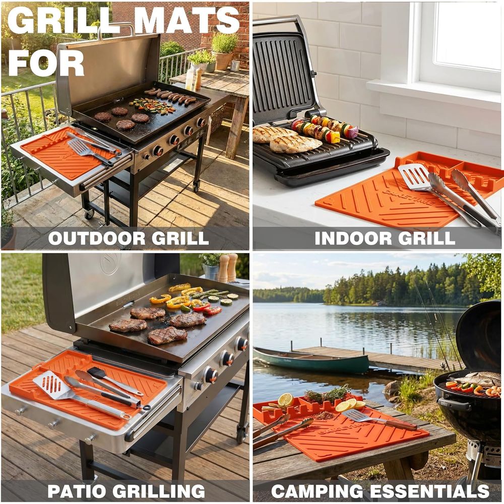 Silicone Grill Mats or Griddle - огляд і ціна Kitchen Outdoor Camping