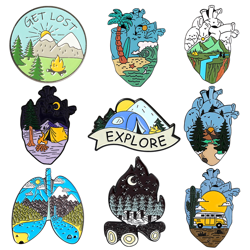 Go Camping Enamel Pin Touring  - огляд і ціна Outdoor Camping Logo