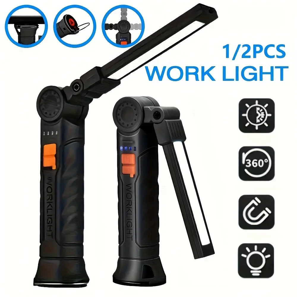 Portable COB LED Flashlight Re - огляд і ціна Outdoor Camping Lampe