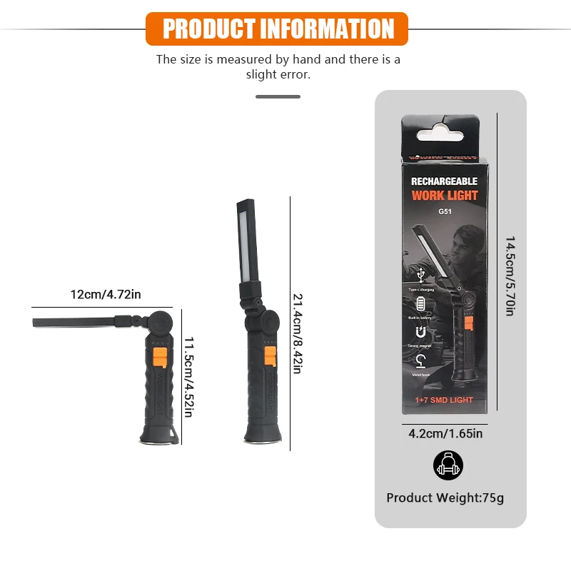 Portable COB LED Flashlight Re - огляд і ціна Outdoor Camping Lampe