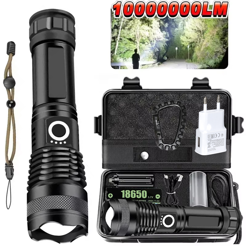 High Power LED Flashlight Rech - огляд і ціна Outdoor Camping Lampe
