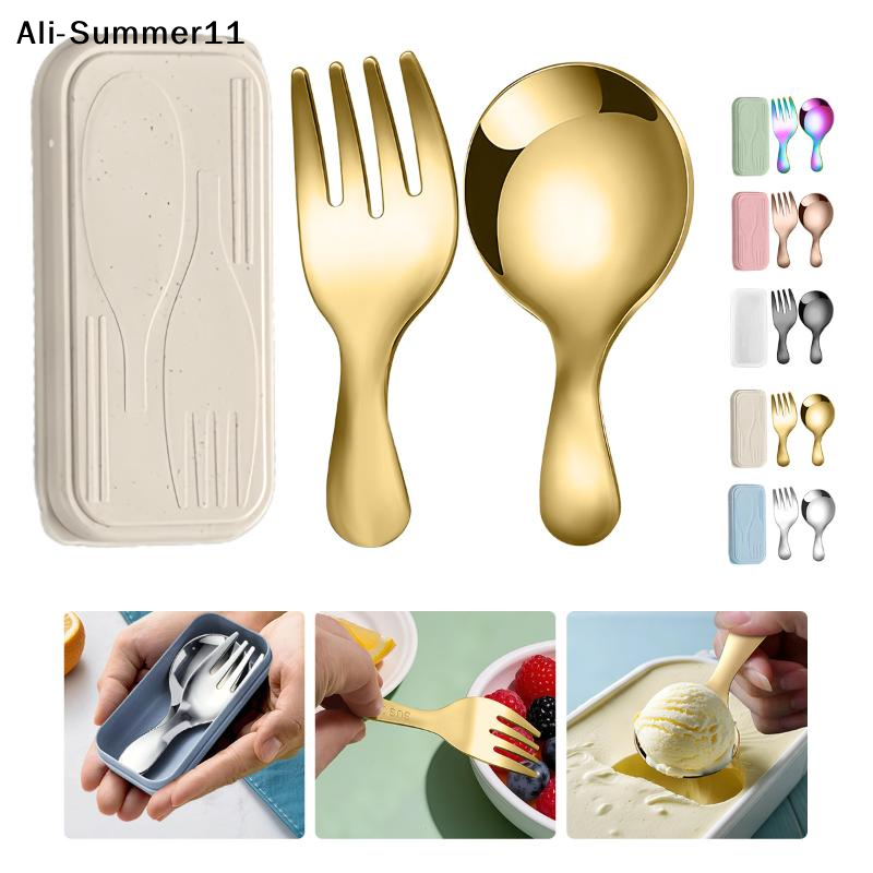 【A6L】Steel Tableware Set Spoon - огляд і ціна Outdoor Camping Box