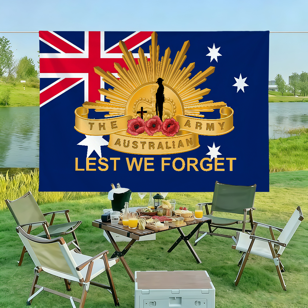 Australia Lest We Forget Flag  - огляд і ціна Outdoor Camping Australia